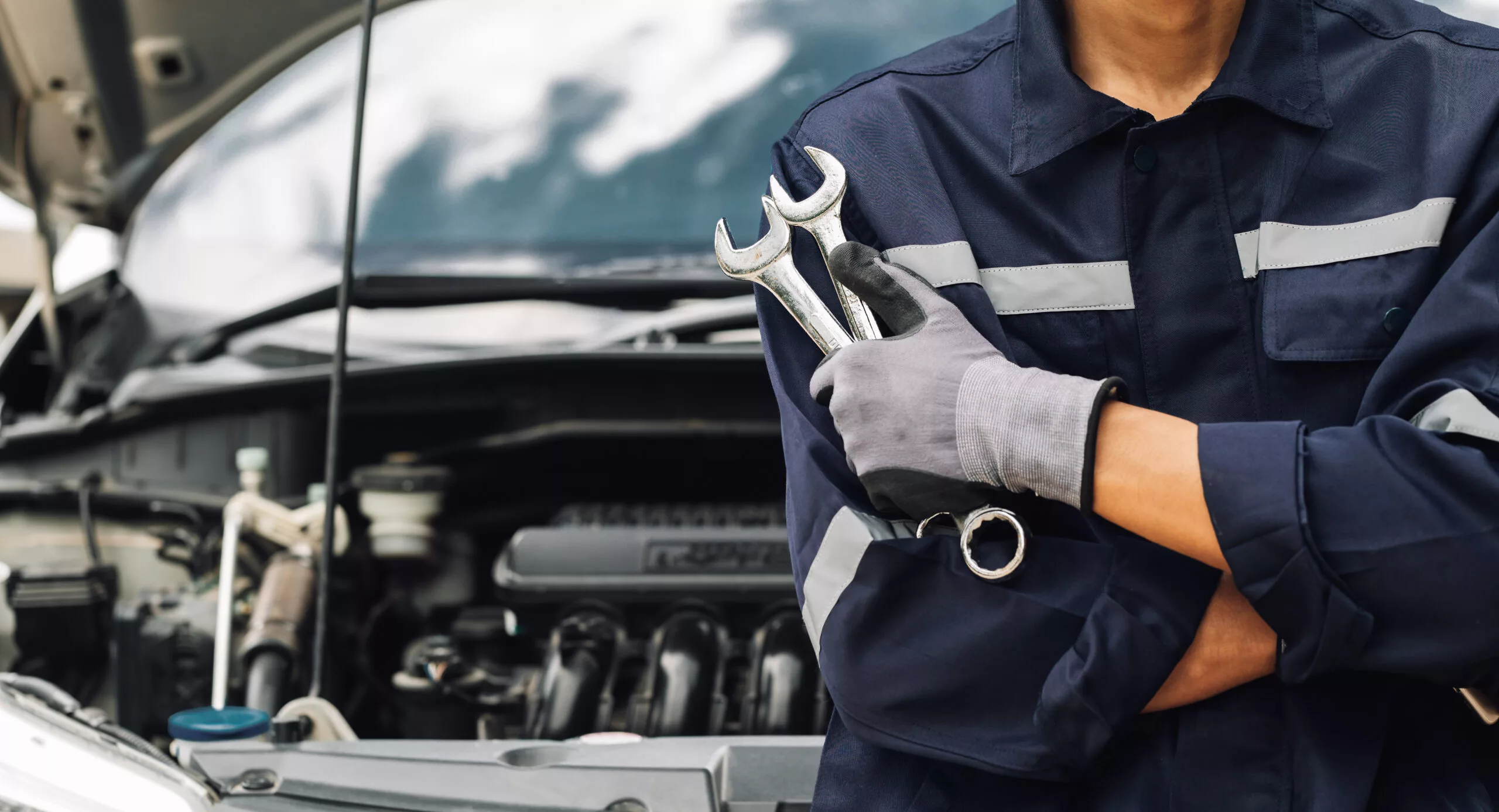 Part is inspected with tools